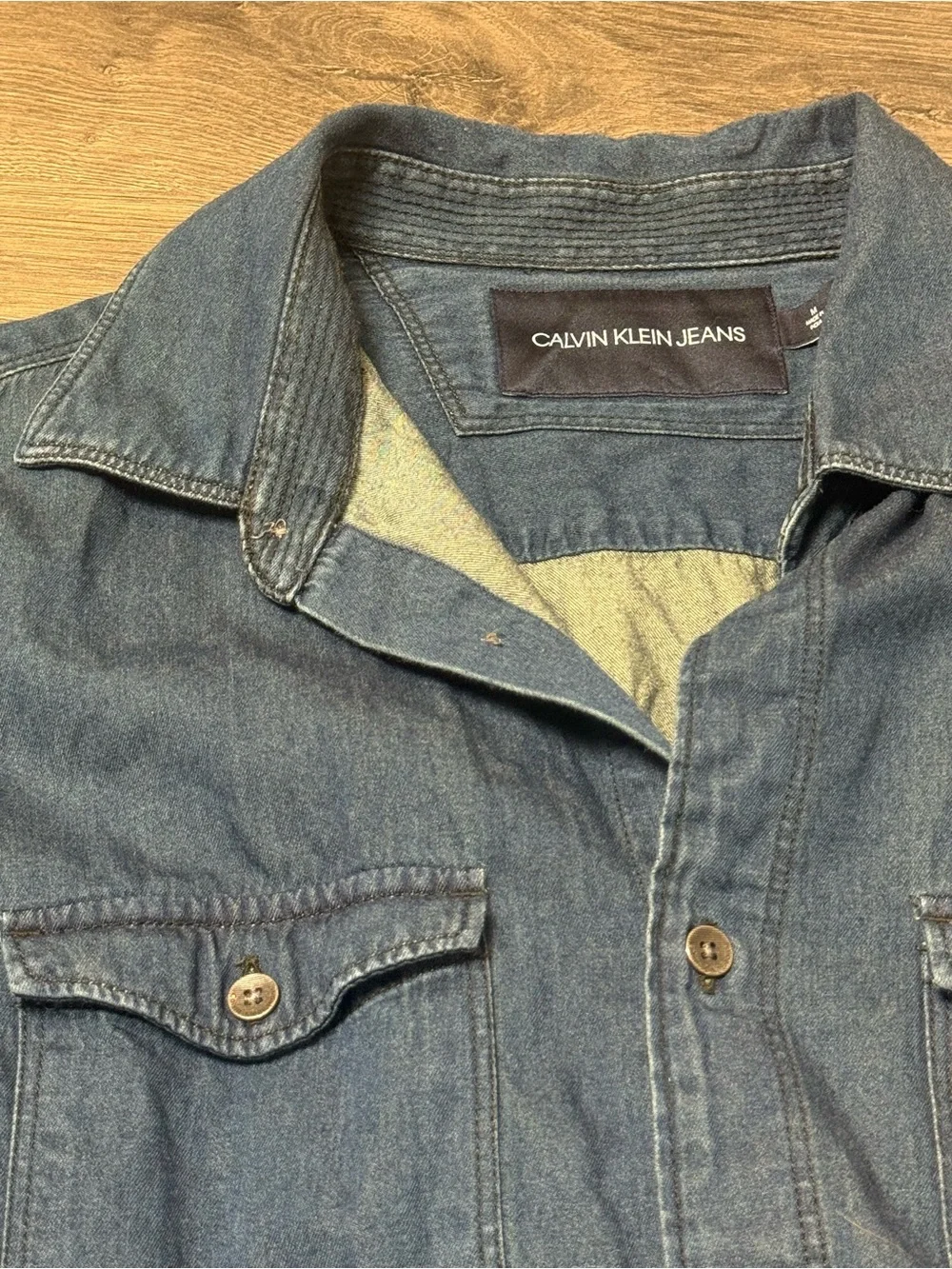 Calvin Klein Denim Button-Up Shirt